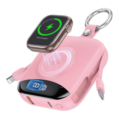 Power Up Your Adventures with the 10000mAh Portable Charger - Fast Charging Power Bank with Built-In Cables and LED Display